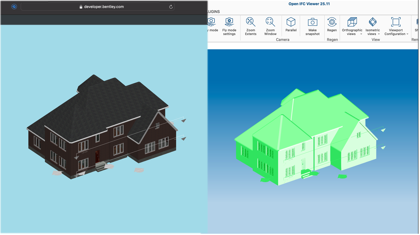 Example 5 – Porting a House iModel to IFC format for interoperability and archiving.